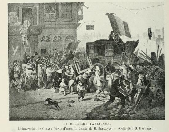 Illustrations histoire de paris 1800 1830 1 658 la derniere barricade